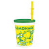 16 oz Plastic Lemonade Cup - Lemon Design Tri-Pak